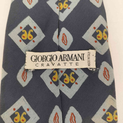 ジョルジオアルマーニ Giorgio Armani シルク100% 総柄ネクタイ メンズ