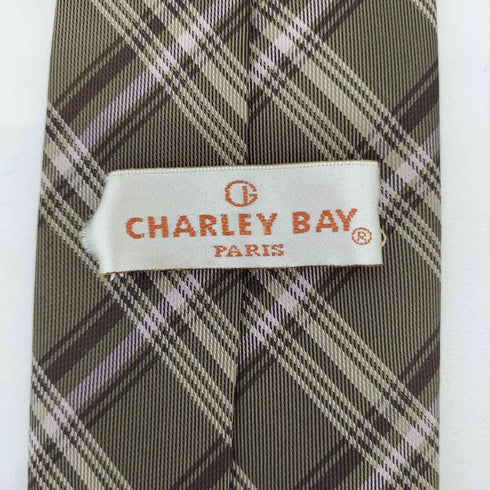 CHARLEY BAY シルク100% 総柄ネクタイ メンズ