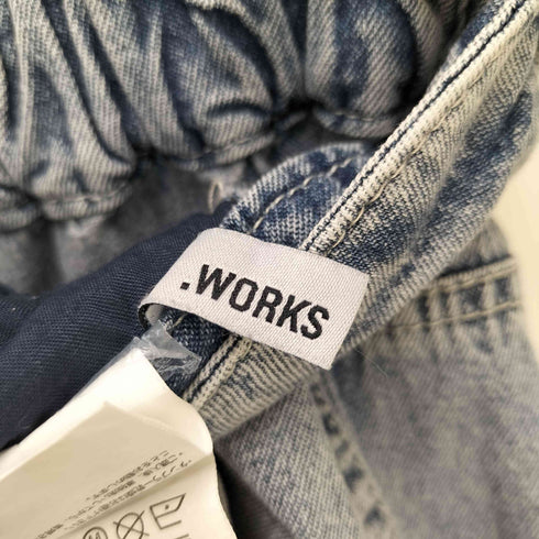 WORKS 破れ加工 ワイドペインターパンツ レディース