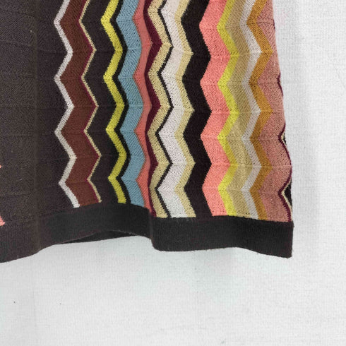 ミッソーニ MISSONI 総柄 ノースリーブ ニットワンピース レディース import:XS