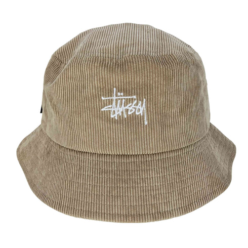 ステューシー Stussy ロゴ刺繍 コーデュロイ バケットハット メンズ
