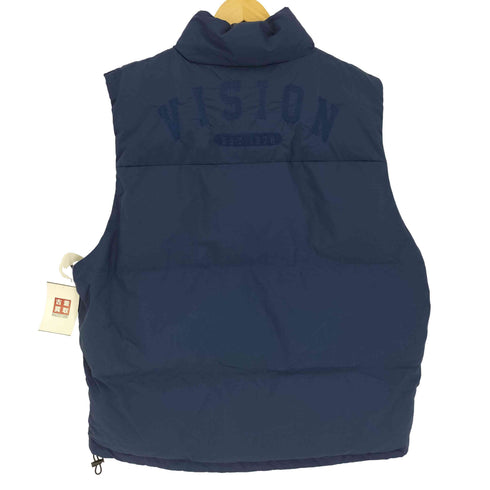 ヴィジョンストリートウェア VISION STREET WEAR ロゴ 刺繍 スタンドネック 中綿 ベスト メンズ import:M