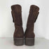 ハッシュパピーズ HUSH PUPPIES 裏地ファー スウェード サイドジップ ブーツ レディース JPN:24