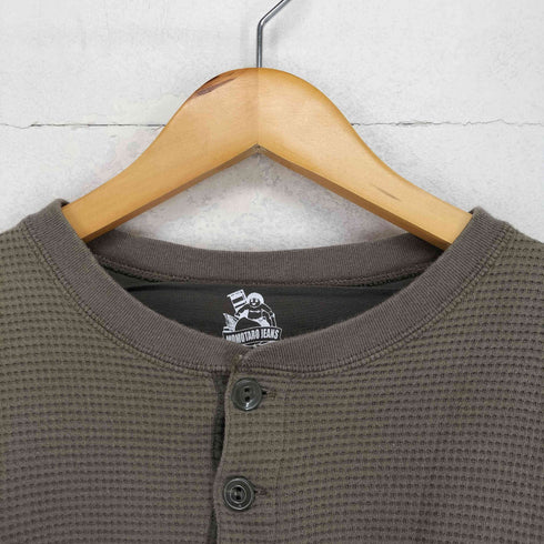 モモタロウジーンズ MOMOTARO JEANS ヘンリーネックサーマルカットソー メンズ SMALL