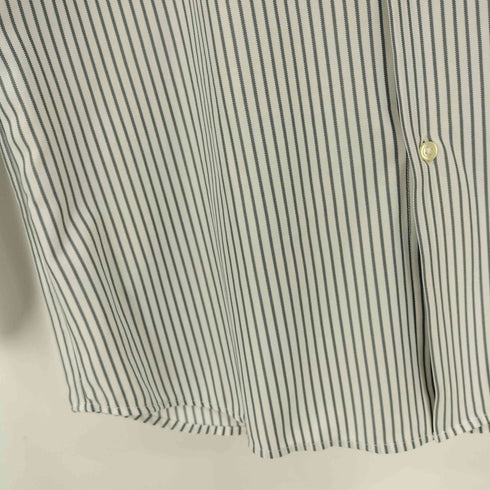 ユナイテッドアローズグリーンレーベルリラクシング UNITED ARROWS green label relaxing SLIM FIT ストライプ ボタンダウンシャツ メンズ JPN:L
