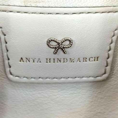 アニヤハインドマーチ ANYA HINDMARCH レザー×キャンバス トートバッグ レディース
