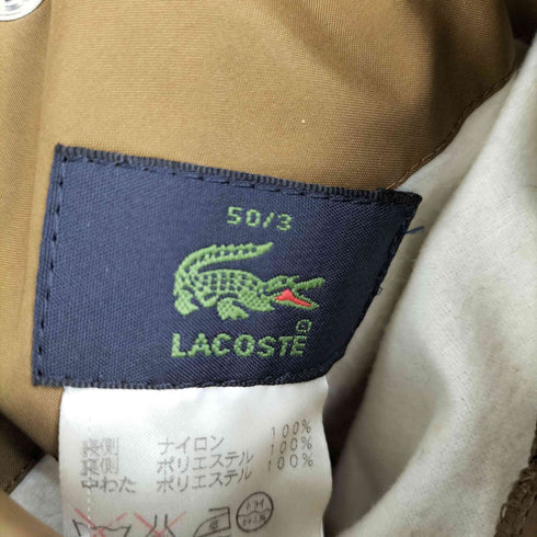 ラコステ LACOSTE 00s ロゴ刺繍 リバーシブル 中綿ブルゾン 裾ドローコード メンズ 50/3