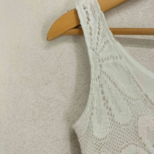 JENS PIRATE BOOTY MADE IN FRANCE バックスリットレースノースリーブワンピース レディース XS