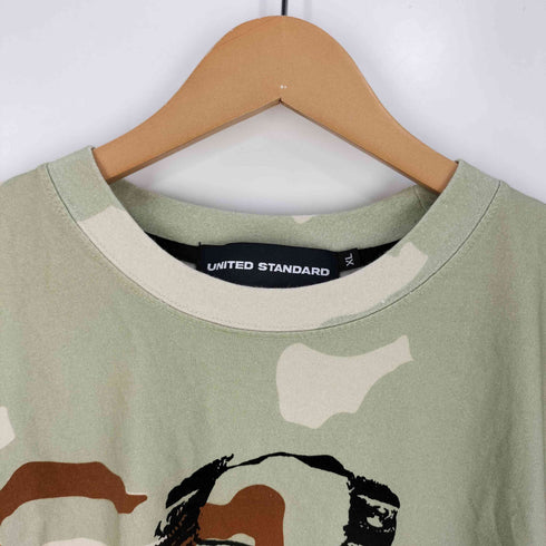 UNITED STANDARD プリント カモ クルーネックTシャツ メンズ import:XL