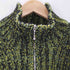 ビューティフルピープル beautiful people poliester cord wool rib zip cardigan ドライバーズニット メンズ 38