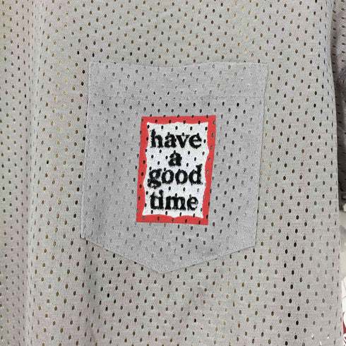 ハブアグッドタイム HAVE A GOOD TIME メッシュ リバーシブル クルーネックTシャツ メンズ JPN:M