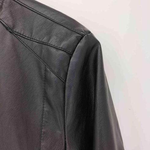 フェイクレザージップアップジャケット メンズ JPN:XL