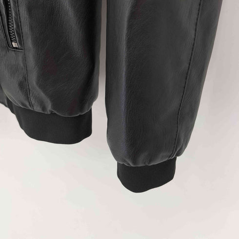 フェイクレザージップアップジャケット メンズ JPN:XL