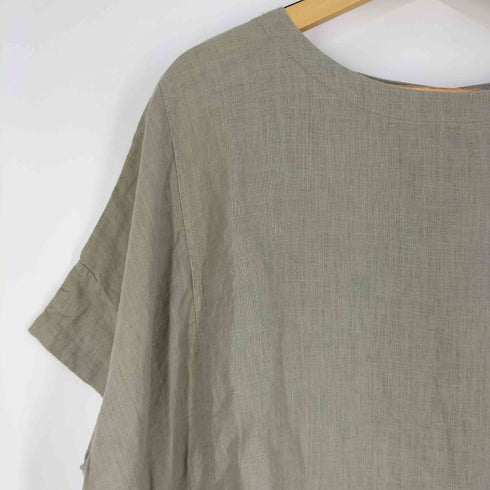 サンバレー Sun Valley フレンチリネン 日本製品染 ワイドチュニック ワンピース レディース JPN:M