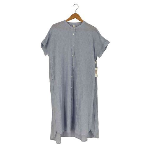 cloudnine バンドカラー ストライプ シャツ ワンピース レディース M~L