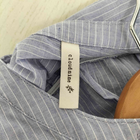 cloudnine バンドカラー ストライプ シャツ ワンピース レディース M~L
