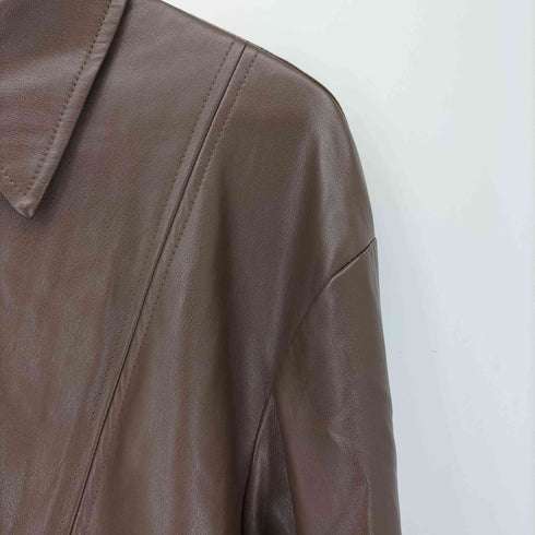 ザラ ZARA フェイクレザーワンピース レディース import:S