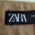 ザラ ZARA ベルト付き ハイウエスト ベルテッド タック ワイドレッグパンツ レディース M