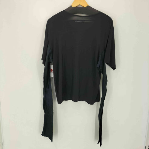 エムエムシックスメゾンマルジェラ MM6 Maison Margiela 17SS FABRIC INSERT T-SHIRT レディース import:S