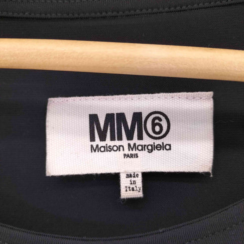 エムエムシックスメゾンマルジェラ MM6 Maison Margiela 17SS FABRIC INSERT T-SHIRT レディース import:S