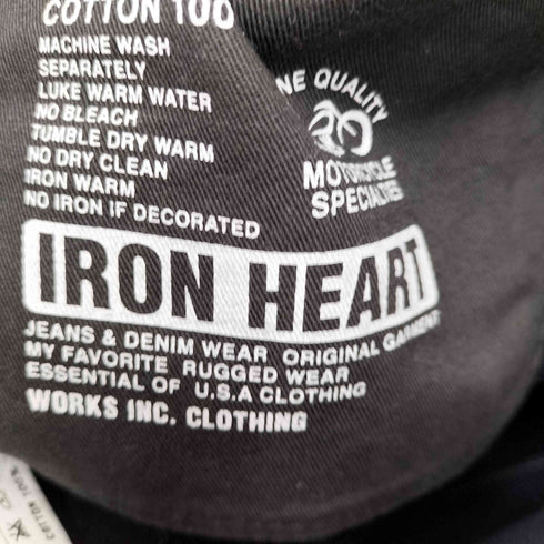 IRON HEART ストライプ柄デニムパンツ メンズ W40