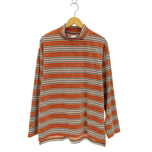 ネーム Name. MULTISTRIPE VELOUR MOCK NECK L/S TEE メンズ 1