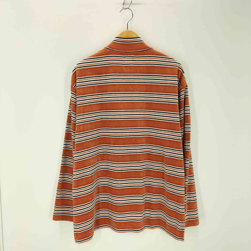 ネーム Name. MULTISTRIPE VELOUR MOCK NECK L/S TEE メンズ 1