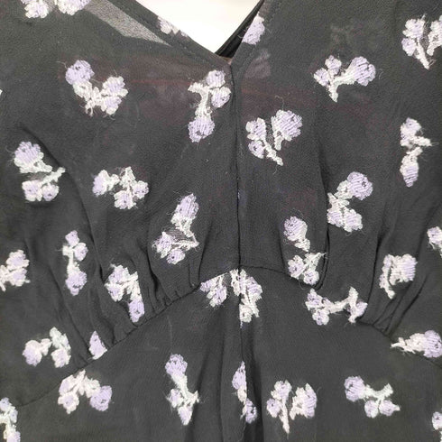 マメクロゴウチ Mame Kurogouchi 17SS 花柄 刺繍 ブラウス レディース JPN:1