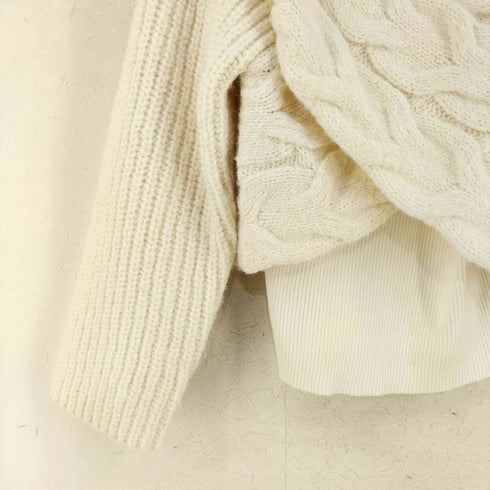 ナチュラルビューティーベーシック NATURAL BEAUTY BASIC 24AW ケーブルニットアンサンブル レディース FREE
