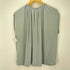 セオリー theory Silk Gathered Slit Neck Short-Sleeve Top レディース JPN:L