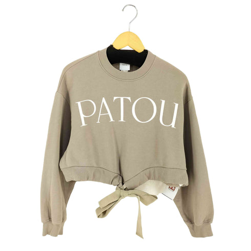 PATOU 22AW Cropped grosgrain sweatshirt レディース import:XS
