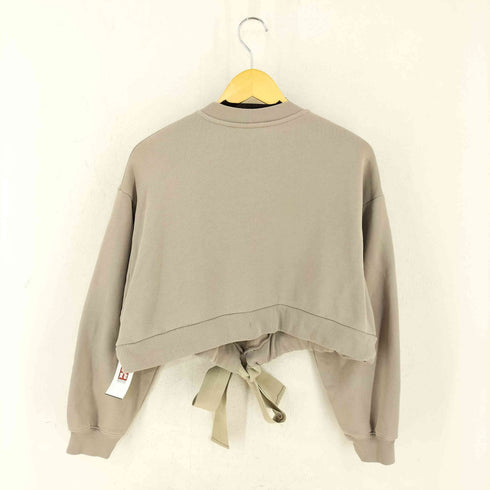 PATOU 22AW Cropped grosgrain sweatshirt レディース import:XS