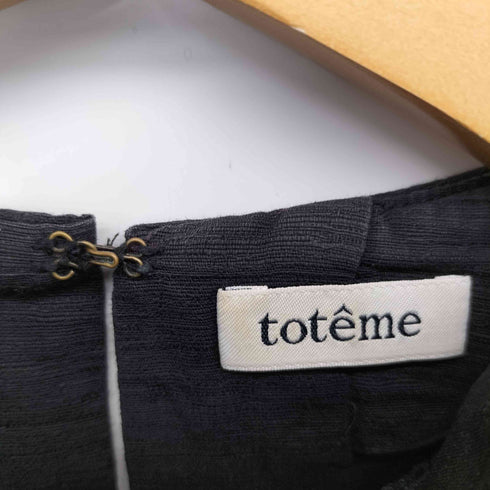 トーテム toteme 19SS S/S ペプラムブラウス レディース import:XS