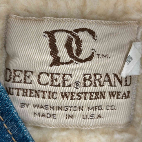DEE CEE 70-80s USA製 裏地ボア デニムベスト メンズ import:M