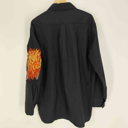 ダリア 刺繍 L/S シャツ メンズ