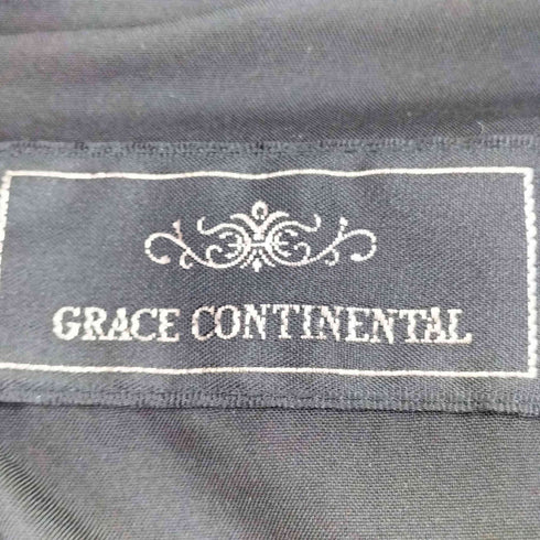 グレースコンチネンタル GRACE CONTINENTAL ビジュー シルクノースリーブワンピース レディース 34