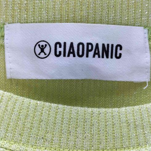 チャオパニック Ciaopanic 袖切替ラメ配色リブカットソー レディース ONE SIZE