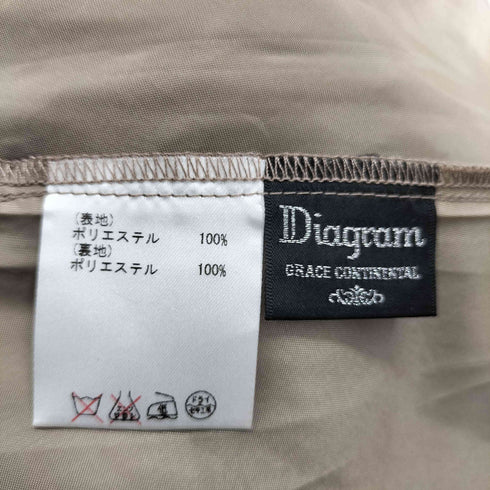 ダイアグラムグレースコンチネンタル Diagram GRACE CONTINENTAL デザインマキシスカート レディース 36