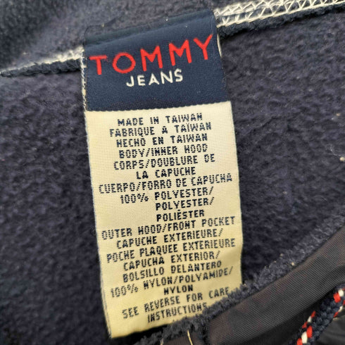 トミージーンズ tommy jeans 90S フリースパーカー メンズ
