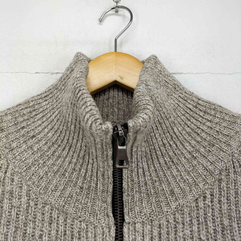 バルマン BALMAIN ダブルジップ ドライバーズ メリノウールニット メンズ S