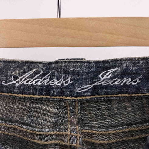 Addness Jeans Y2K ローライズ 立体ポケット フレアデニム レディース 9号