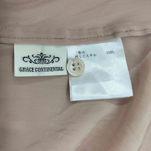 グレースコンチネンタル GRACE CONTINENTAL フロントケープノースリーブシャツ レディース 36