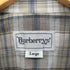 バーバリーズ BURBERRYS 90S 旧タグ チェック柄 S/S シャツ メンズ import:L