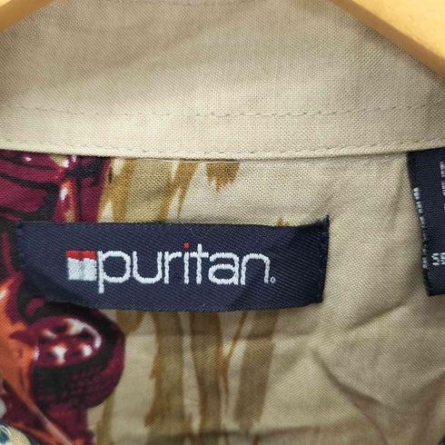 ピューリタン PURITAN 総柄レーヨンS/Sシャツ メンズ JPN:L