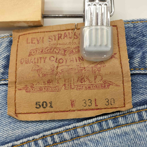 リーバイス Levis 90S 93年製 カナダ製 217刻印 ボタンフライ 501 デニムパンツ メンズ W33 L30