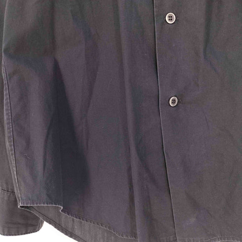 ブラックコムデギャルソン BLACK COMME des GARCONS フロントリボン装飾 丸襟 ラウンドカラー シャツ レディース JPN:S