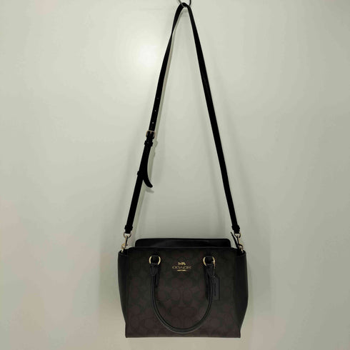 コーチ COACH シグネチャー キャンバス リア サッチェル 2WAY ハンドバッグ レディース