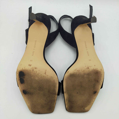 チャールズアンドキース CHARLES&KEITH スウェード ストラップ ヒール パンプス レディース EUR:35