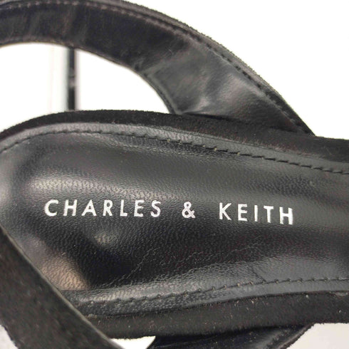 チャールズアンドキース CHARLES&KEITH スウェード ストラップ ヒール パンプス レディース EUR:35