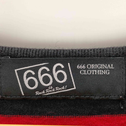 セディショナリーズバイトリプルシックス SEDITIONARIES by 666 ボーダー2.5cm幅 Tシャツ長袖 メンズ JPN:M